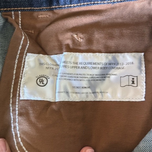 Carhartt Women's Flame Resistant Rugged Flex Original Fit Jean Size 6 Tall - Picture 5 of 9